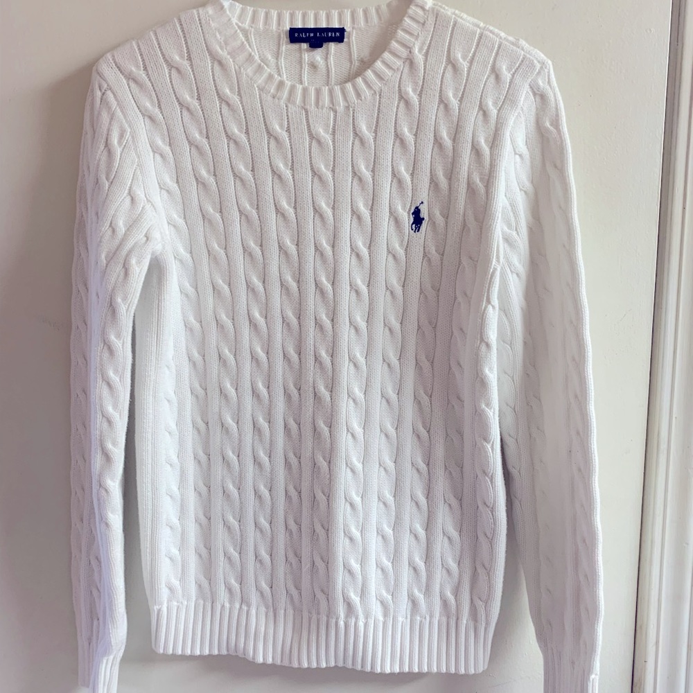Women’s Ralph Lauren Cable Knit Sweater, Size L